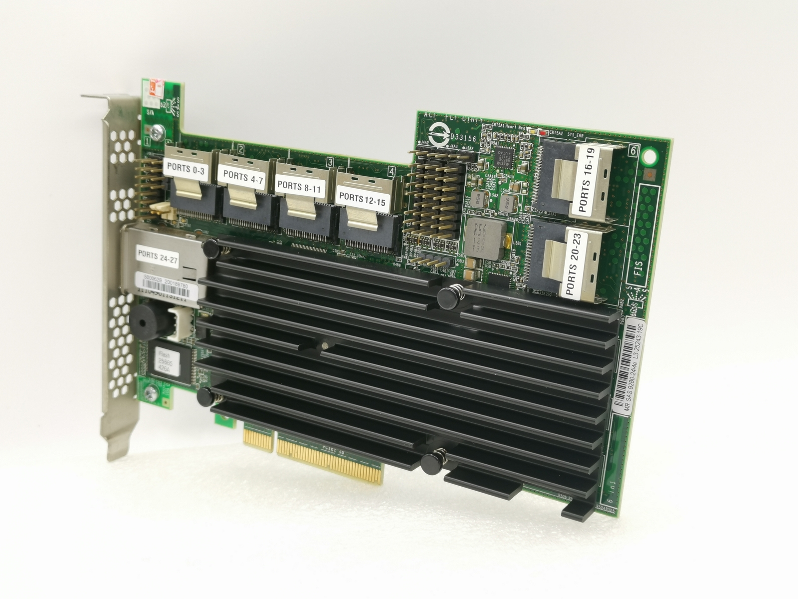 LSI MegaRAID MR SAS 9280-24i4e 24x Internal & 4x External Ports RAID Controller-