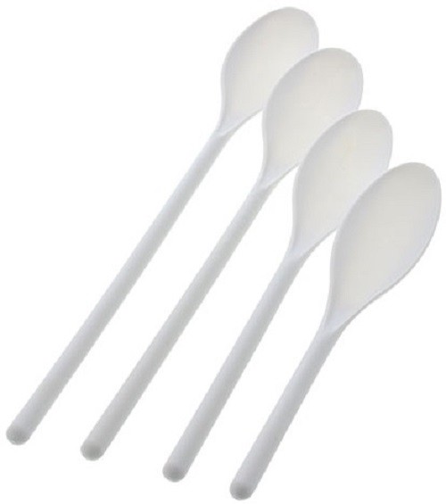 Cooking Concepts White Plastic Mixing Spoons Spoon, 4/Pk