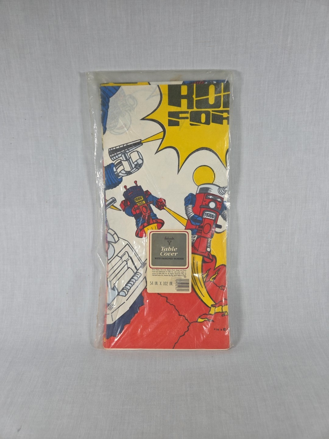 Robo Force 1984 Ambassador Table Cover  54”x102” Vintage