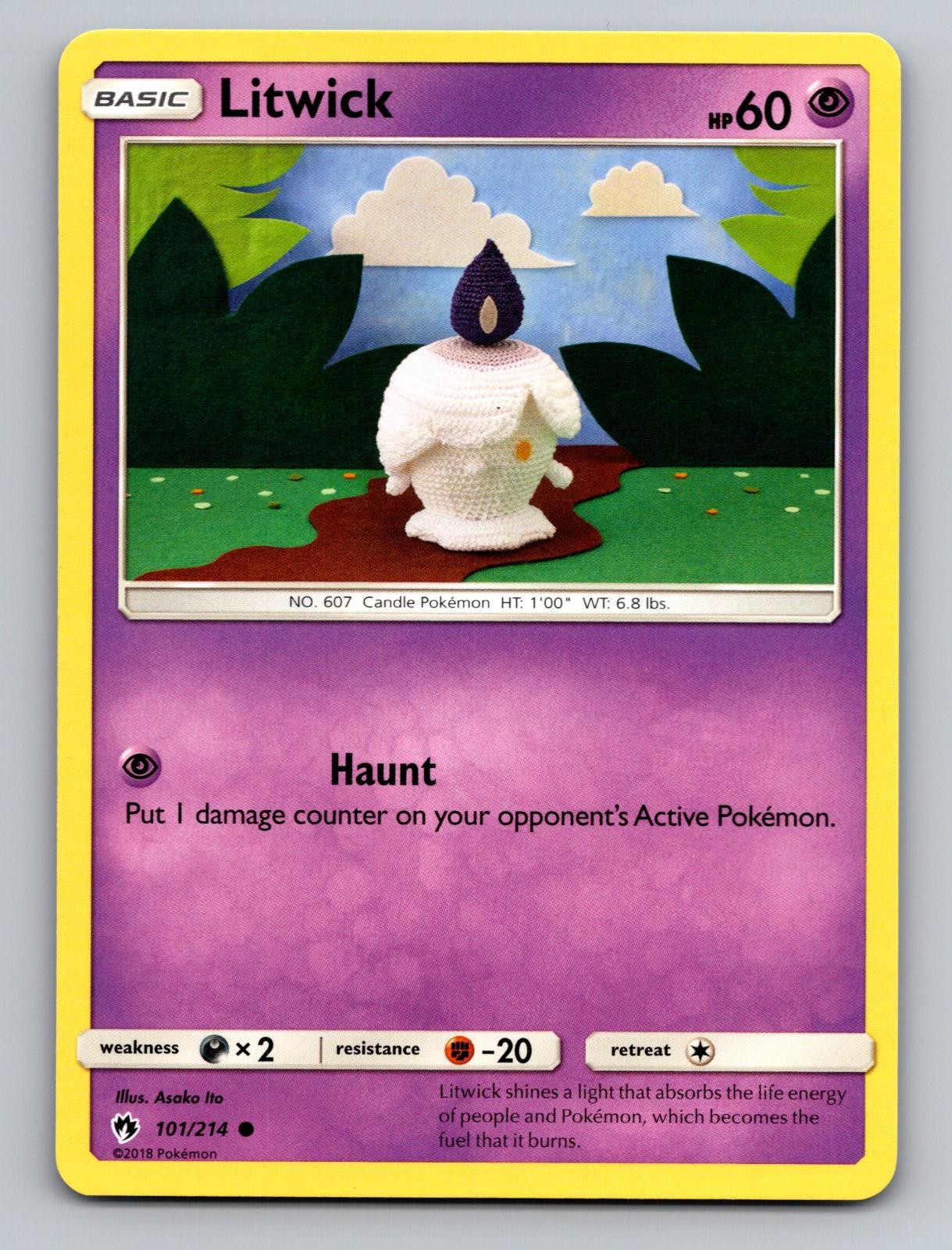 Litwick 101/214 Lost Thunder Common Near Mint