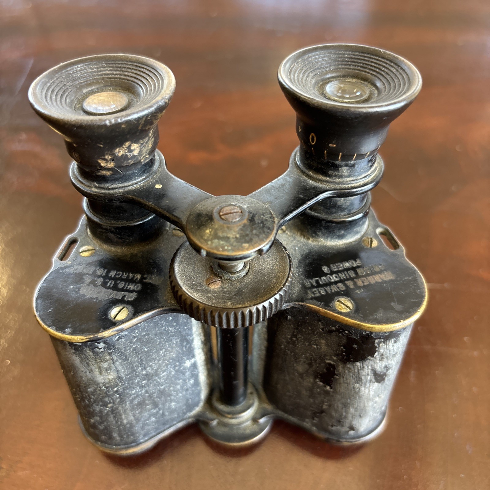 *RARE* Warner & Swasey 6 Power Prism Binoculars 1902 WW1