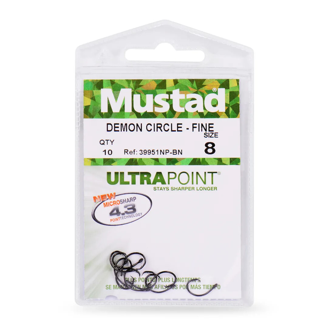 MUSTAD DEMON PERFECT CIRCLE HOOK 39951NP-BN ***Choose Size***