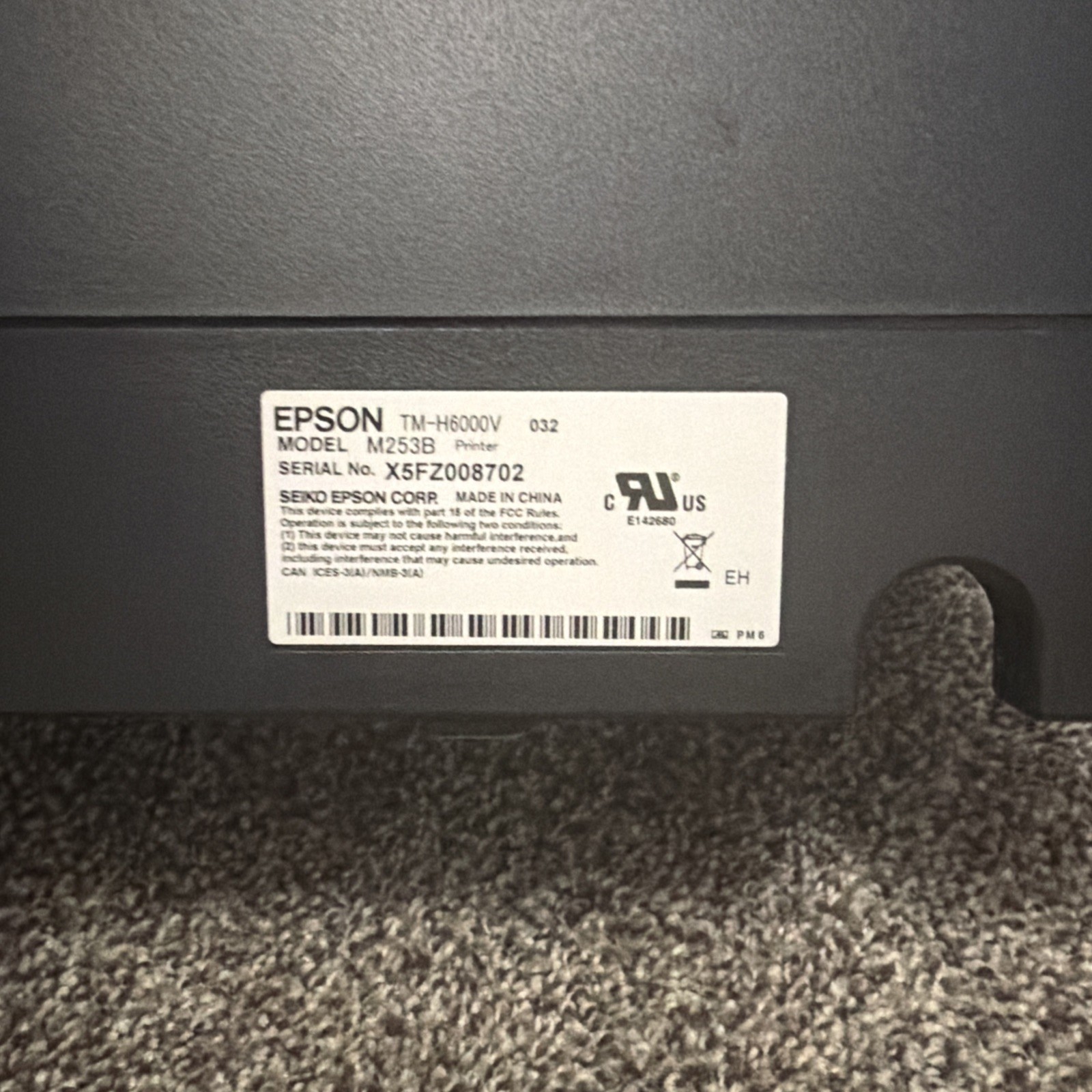 REFURBISHED Epson TM-H6000V Multi-function POS Receipt Printer USB LAN Serial