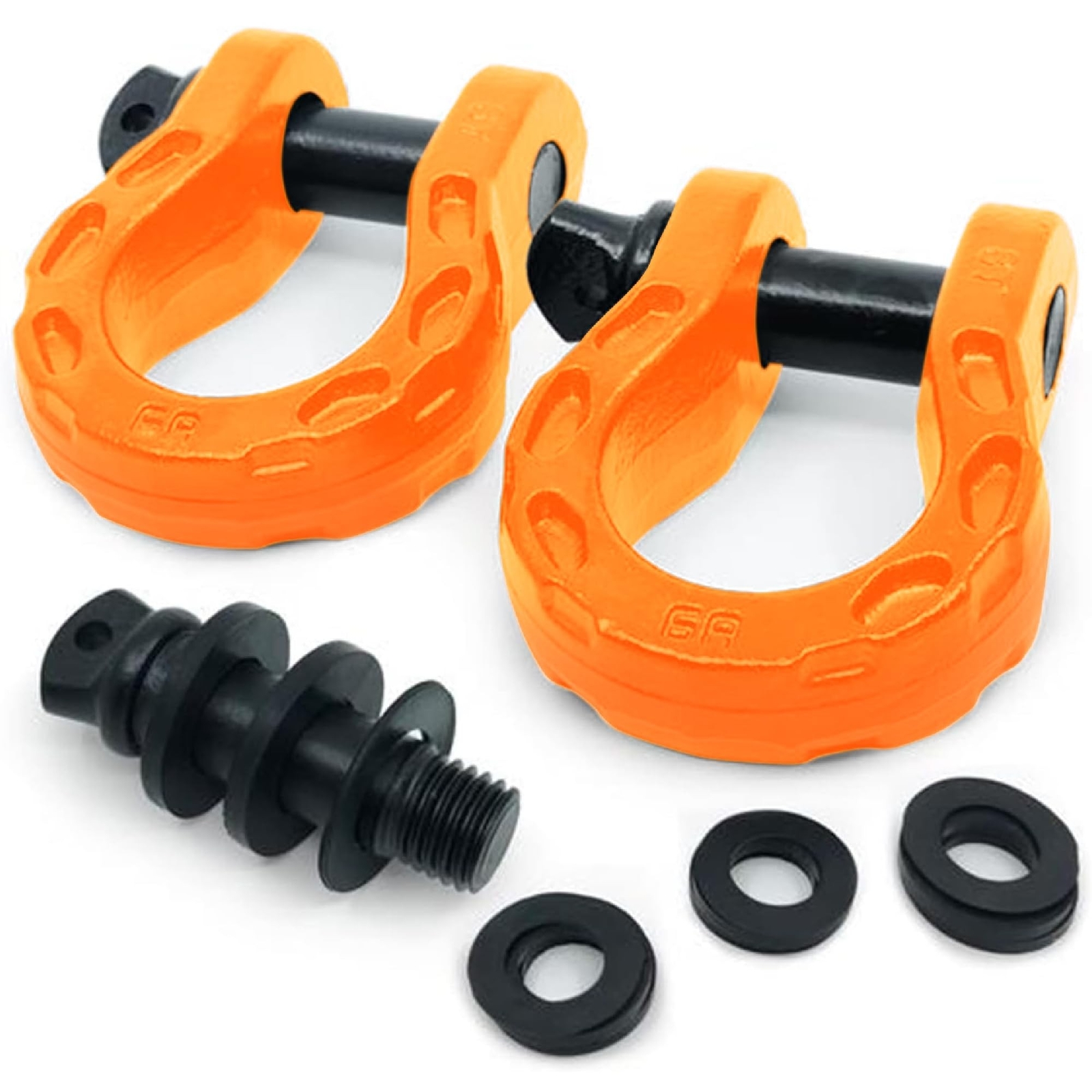 GearAmerica Mega D Ring Shackles - 68,000 lbs Towing Capacity, Stronger than ...