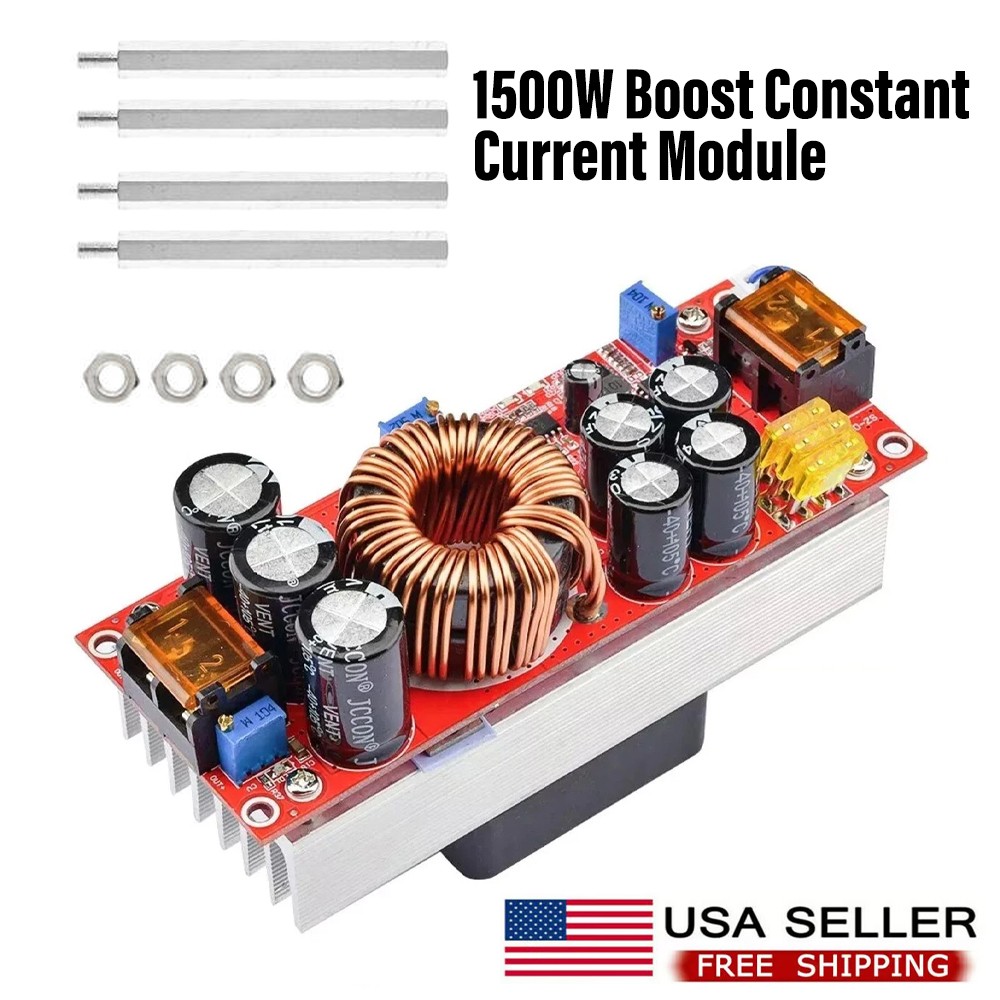 1500W Electric Boost Converter DC 10-60V to 12-90V Step Up Power Supply Module