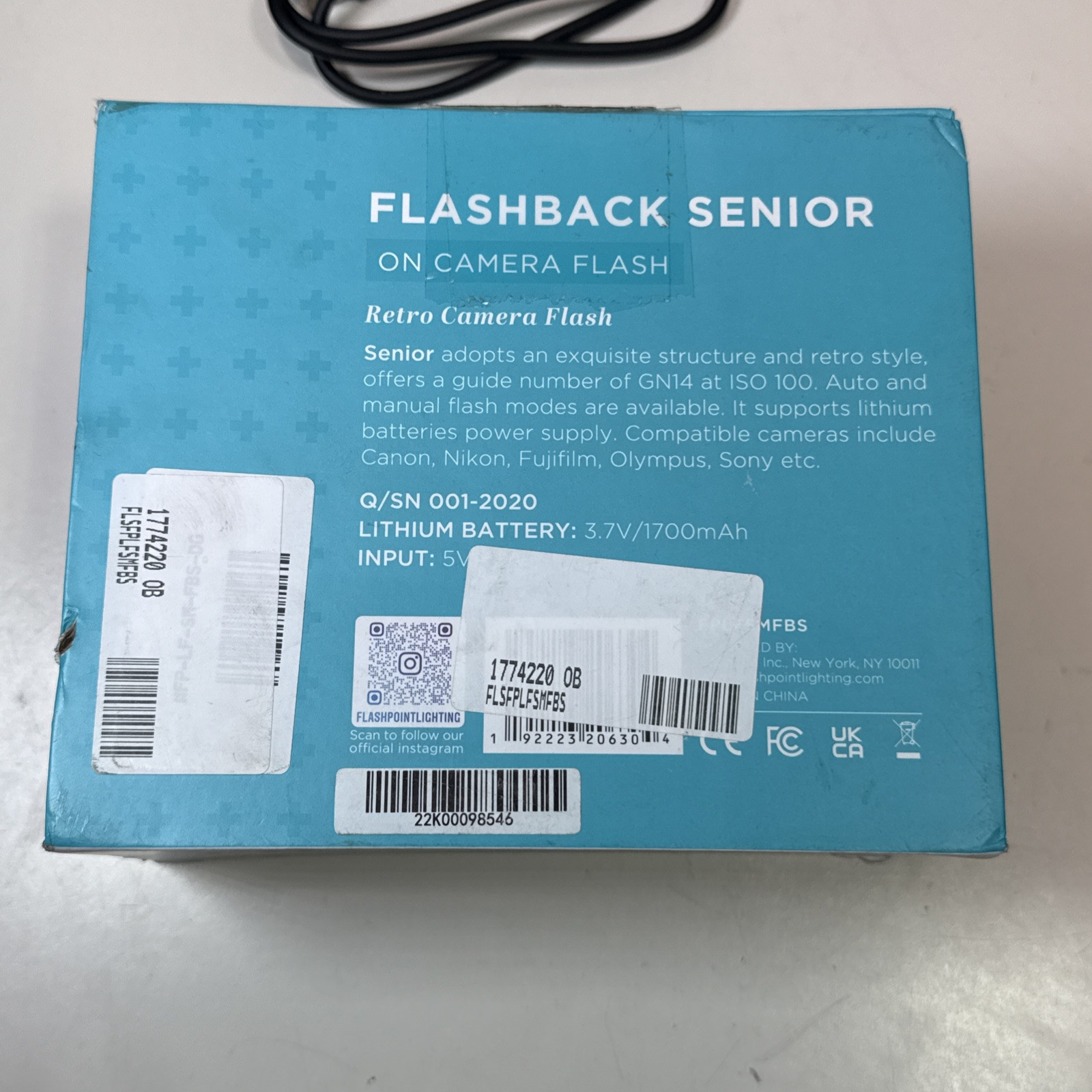 Flashpoint FlashBack Senior On-Camera Flash, Green. Tested