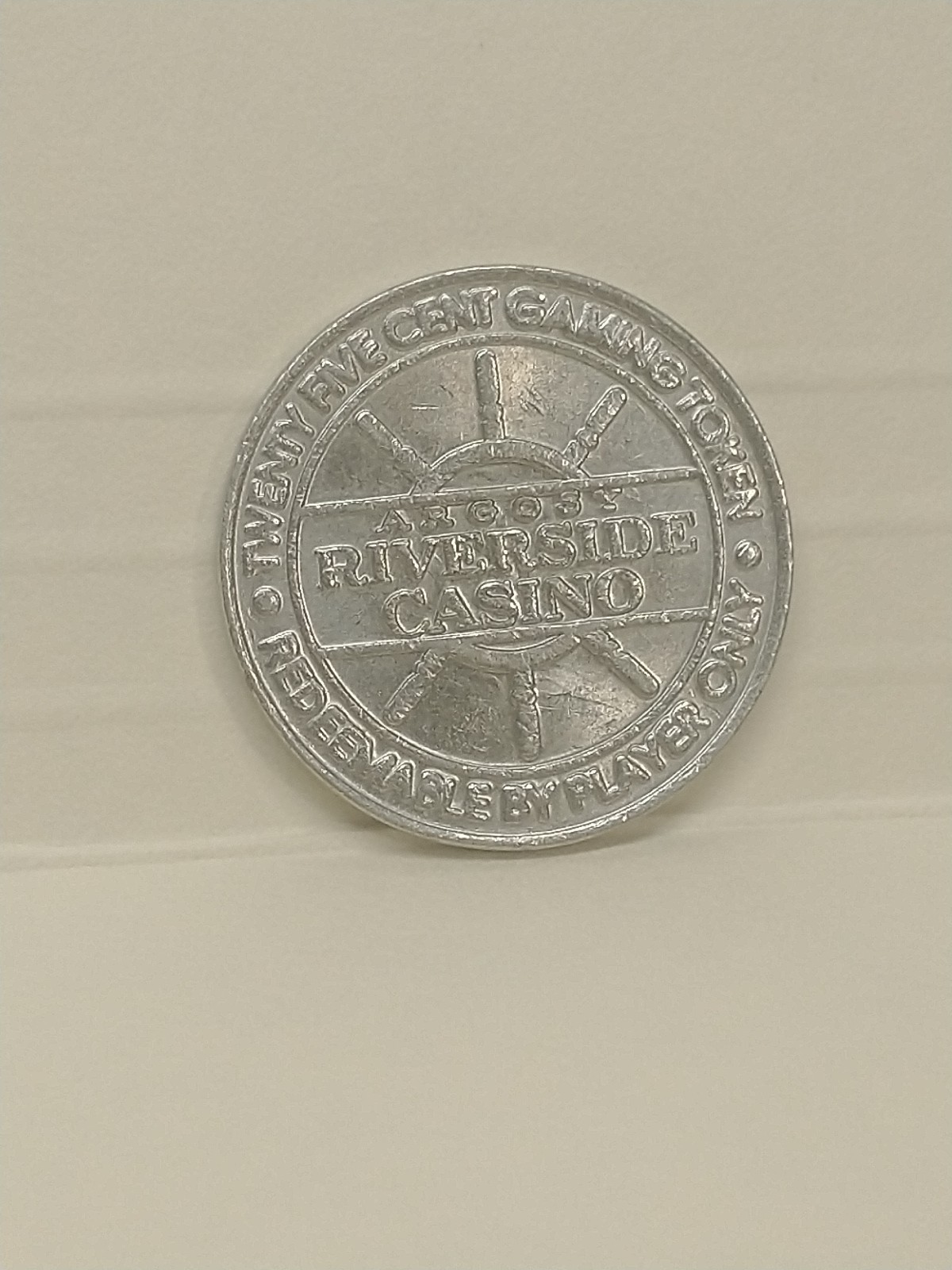 Riverside Argosy Casino - $0.25 Casino Slot Game Token - Riverside Missouri