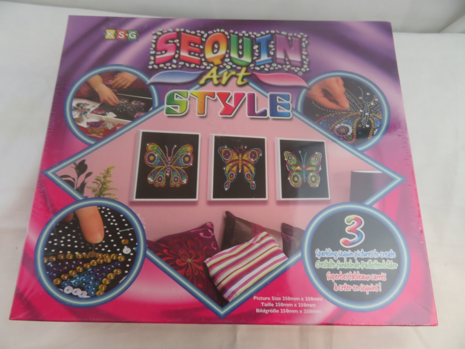 Sequin Art Butterflies Sparkling Arts and Crafts New Sealed