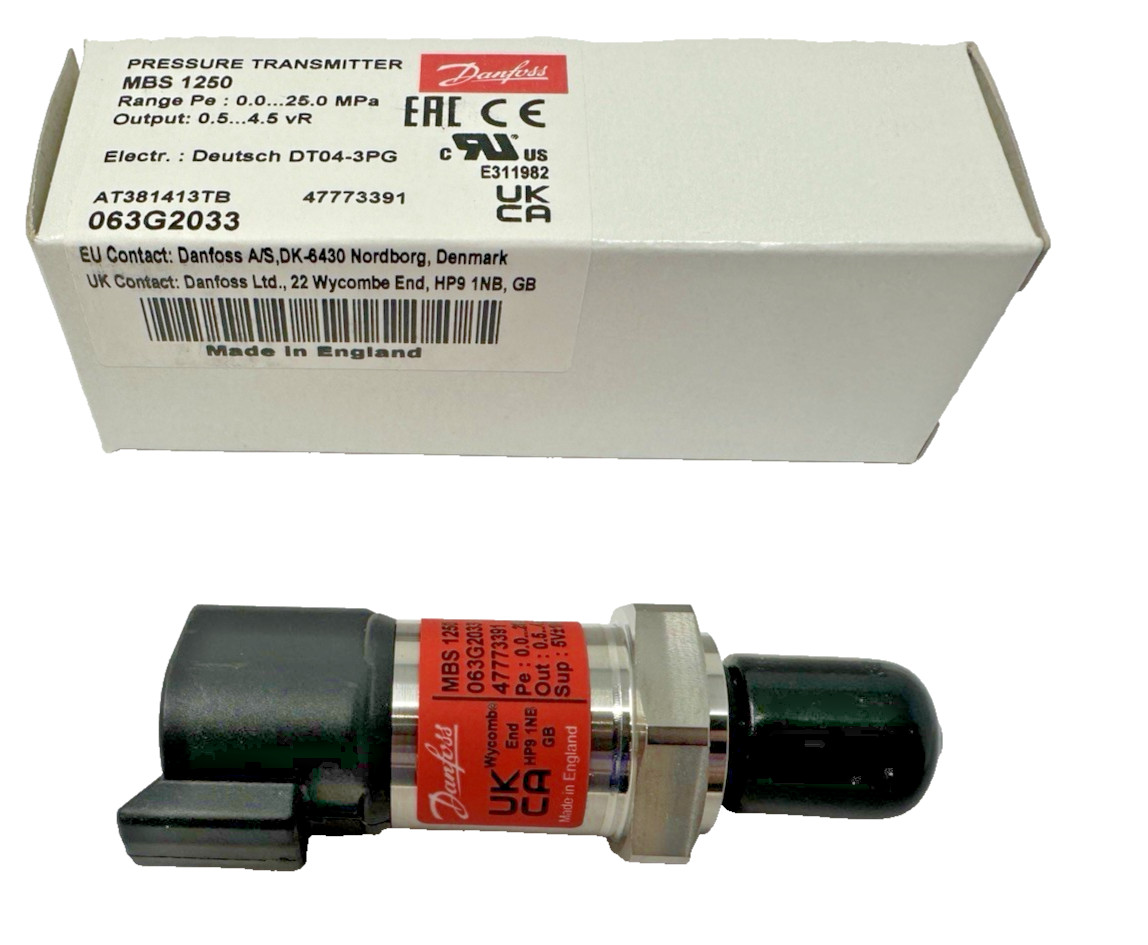 New Danfoss Pressure Transmitter MBS 1250, 063G2033, 47773391 Free Shipping!