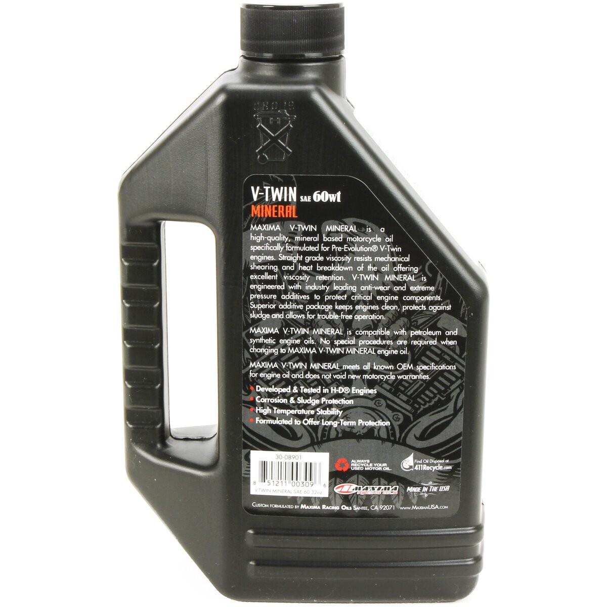 Maxima Pre-Evolution V-Twin 60WT Engine Oil - 30-08901