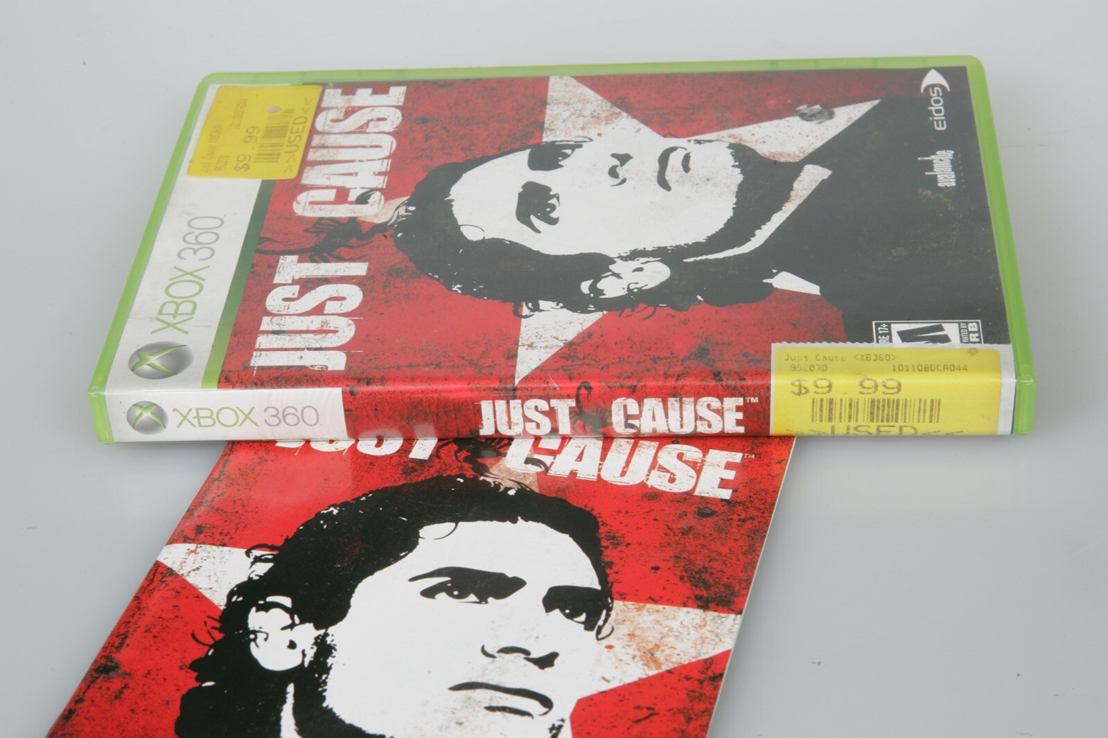JUST CAUSE Nintendo XBOX 360 CASE MANUAL ONLY No Disk
