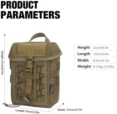 Mardingtop Molle Admin Pouch,EDC Pouch, Tactical Drawstring Pouch,Utility Pouch