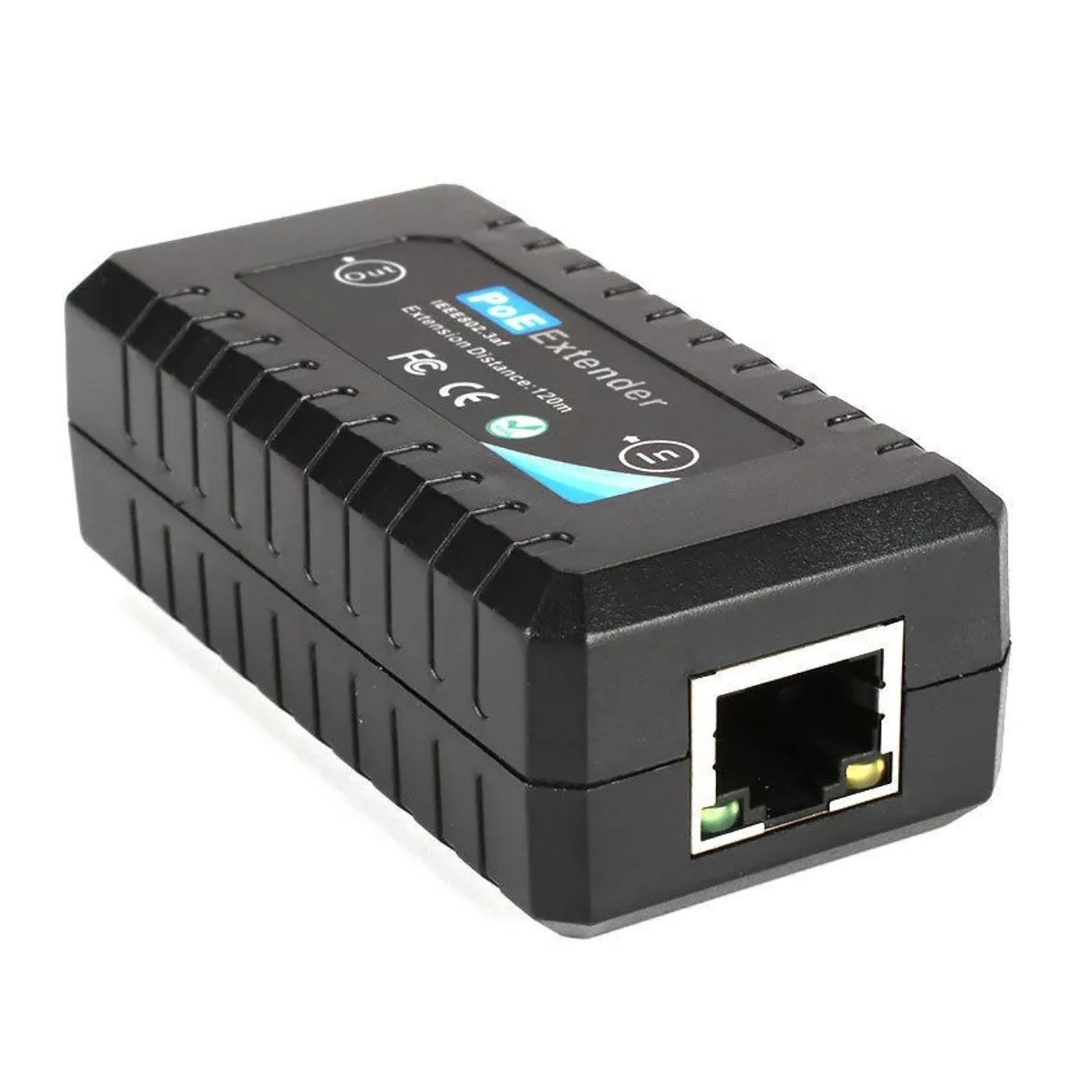 1pc 1 Port 100M POE Extender IEEE802.3af For Ethernet Security Systems IP Camera