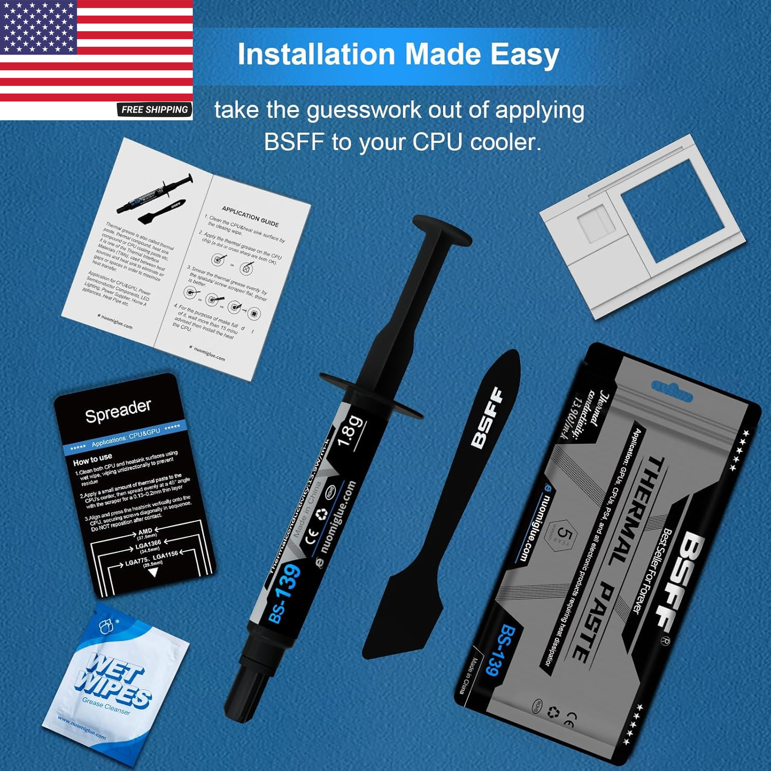 Thermal Paste, 11G with Toolkit CPU Paste Thermal Compound Paste Heatsink for Ic