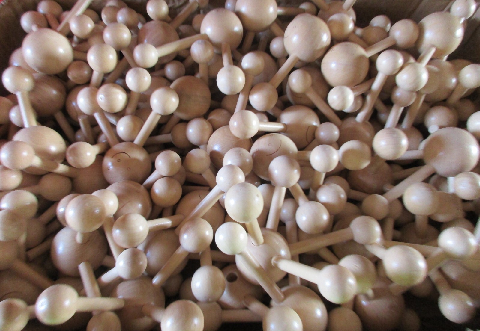 Wholesale lot of 50 It's Me Happy Time Massagers/Wooden Smiley Face Massage Tool