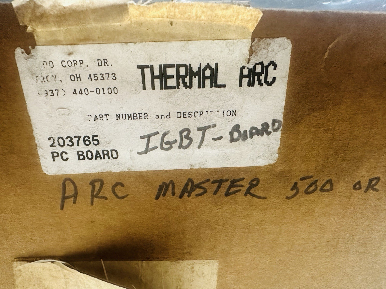 Thermal Arc 203765 IGBT PC Board Arc Master 500 501