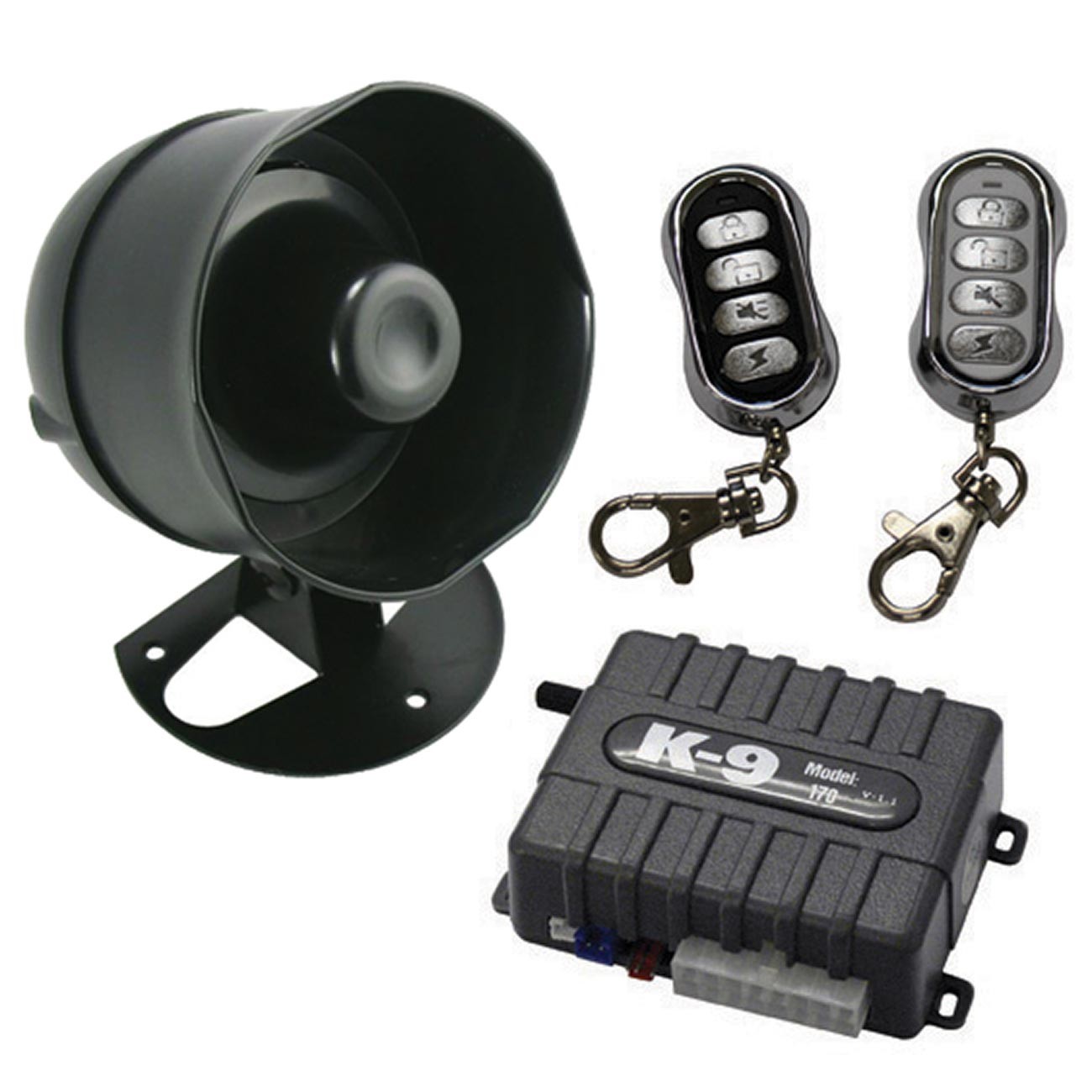 Excalibur Alarms K-9 170-LA Car Alarm K9170LA (2) 4-Button Remotes