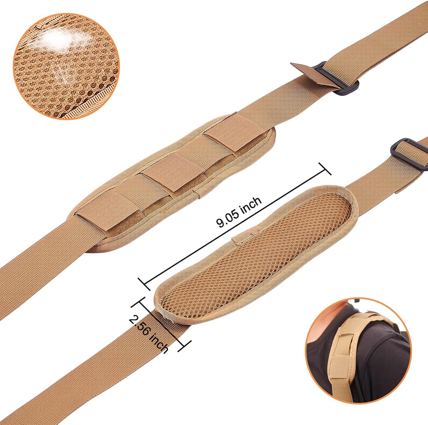 Tactical 2 Point Rifle Sling Quick Release Gun Sling Shoulder Padded Adjustable