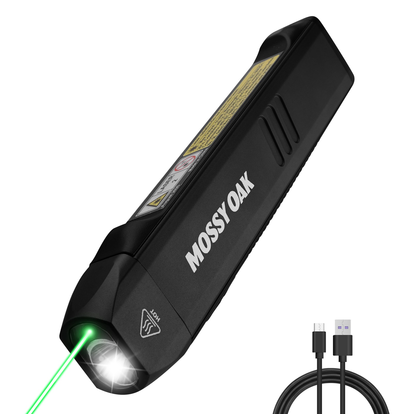 Mossy Oak Rechargeable Flat Flashlight 1200LM Pocket Work Light with Red Light