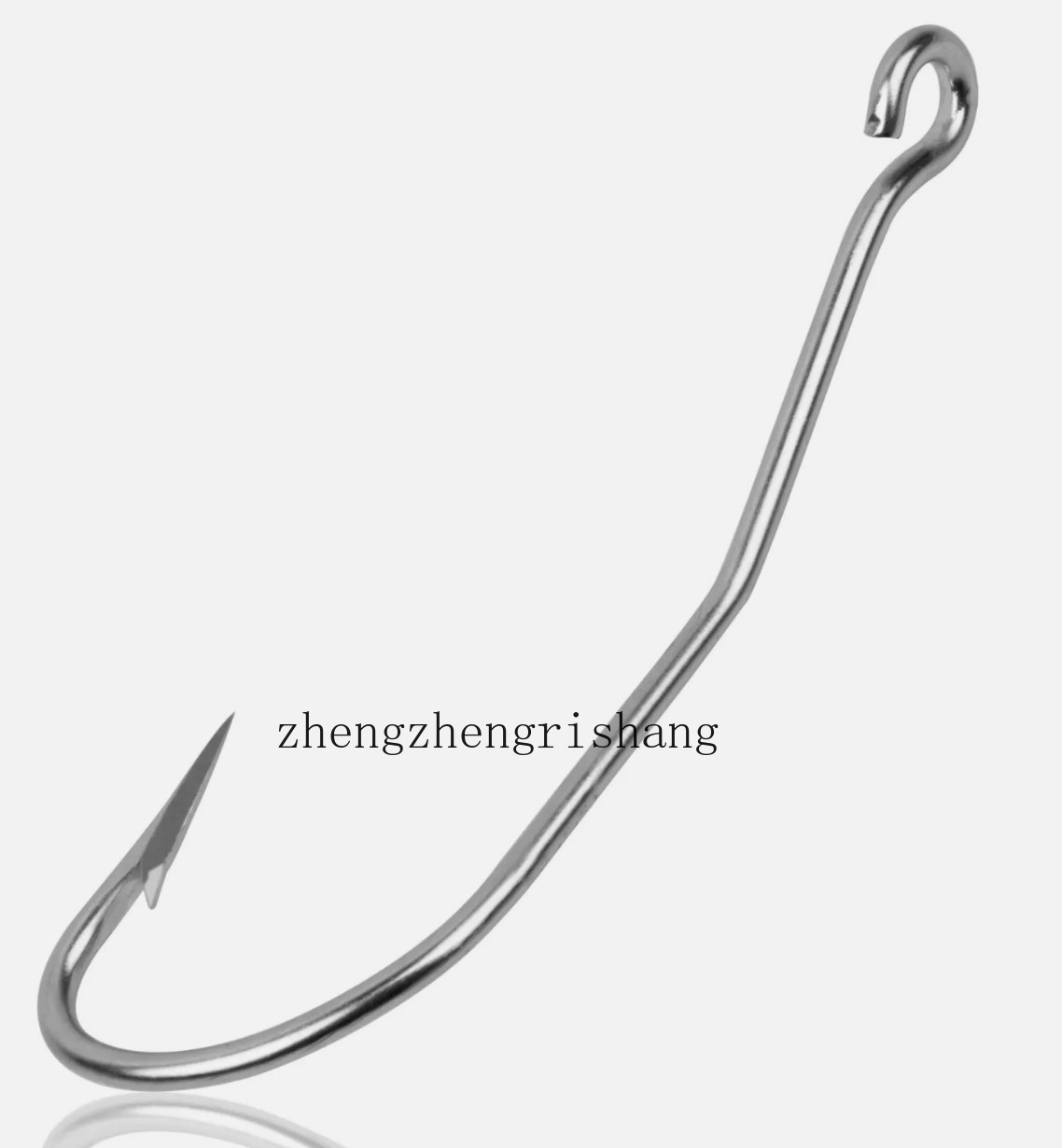 50Pcs 31022 Stainless Steel Eel Hooks Kirbed Bent Shank Jig Worm Hooks 5/0-12/0#