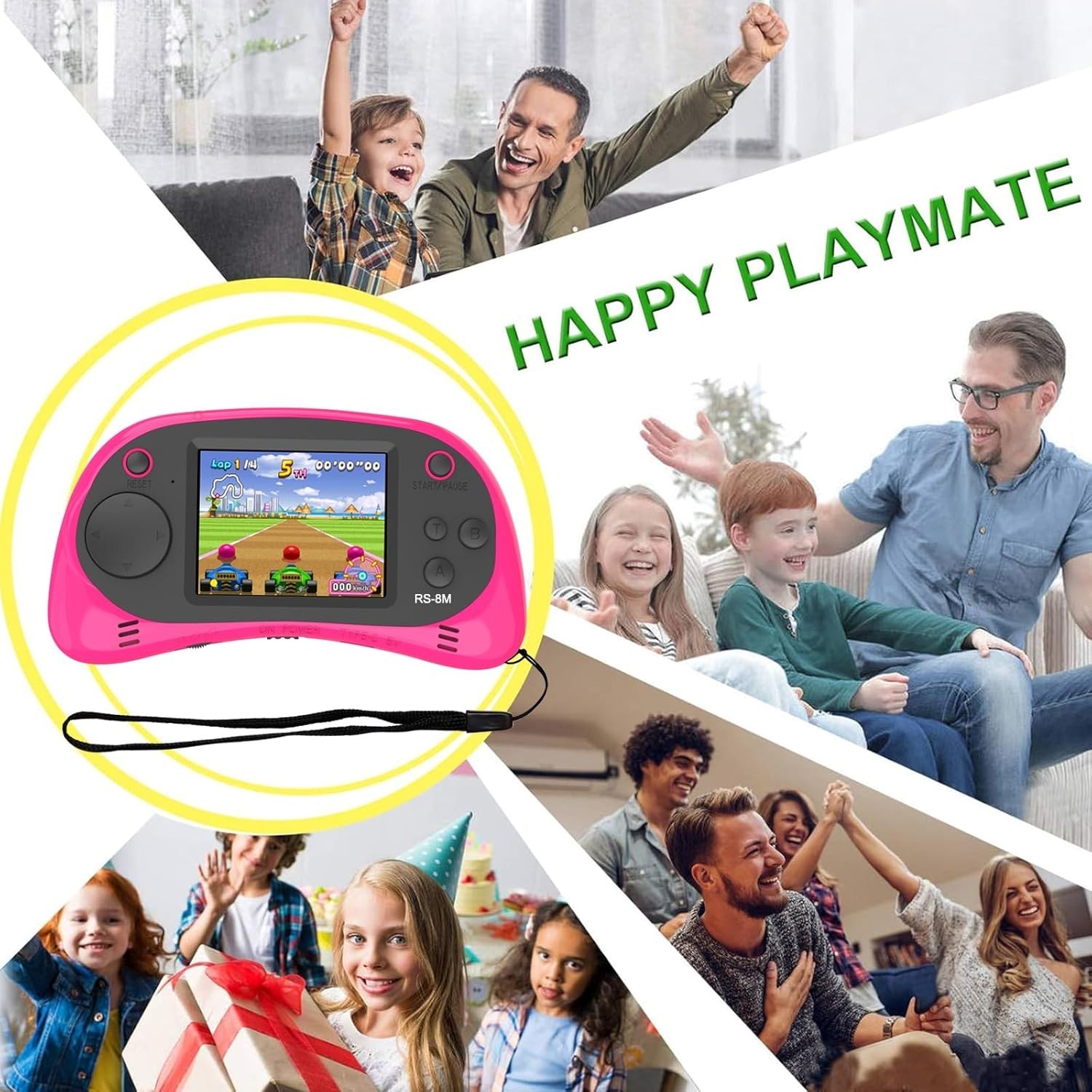 2.5" Kids Handheld Gaming Console with 220 Non-Violent Games - Christmas Gift