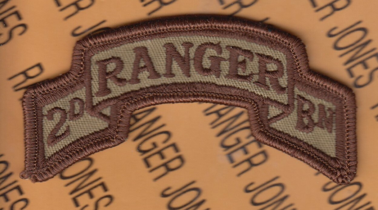 2nd Bn 75th Infantry AIRBORNE RANGER Regiment Desert DCU patch m/e