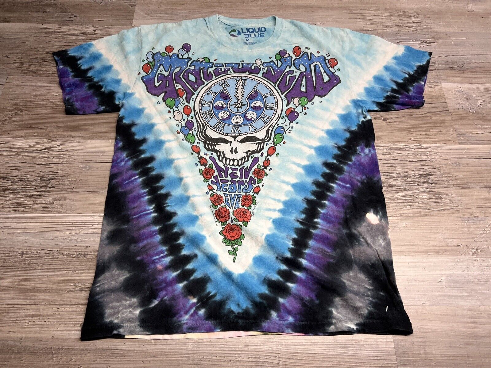 Liquid Blue Grateful Dead T-Shirt Retro Reproduction In the Midnight Hour Size M