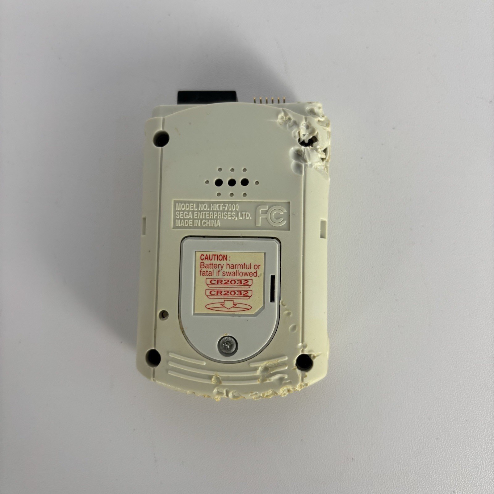 White Visual Memory Unit VMU Sega Dreamcast Official Works Dead Pixels In Screen