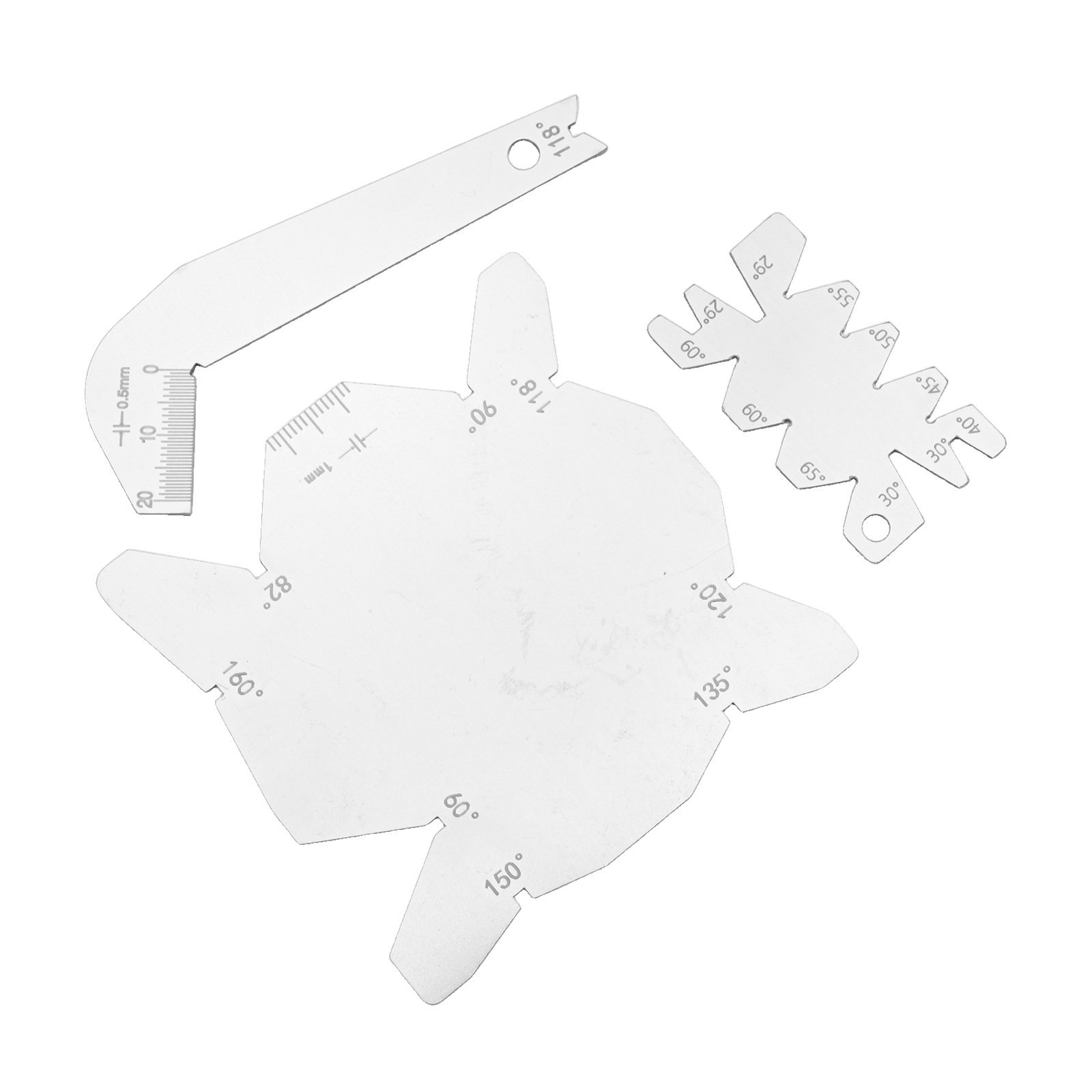 Efficient Angle Gauging Tool Set of 3 for Drilling and Sharpening Applications
