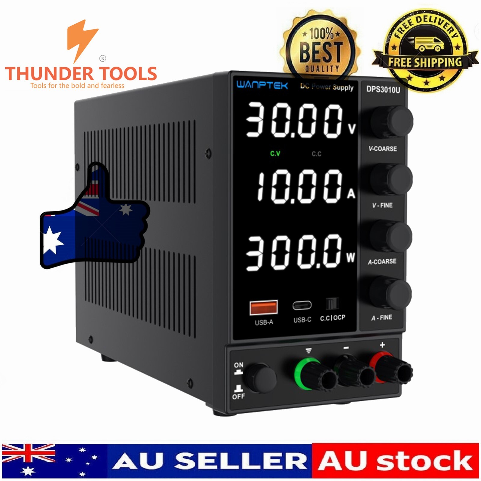 Thunder Tools WANPTEK DPS3010U 0-30V 0-10A 300W Switching DC Power Supply