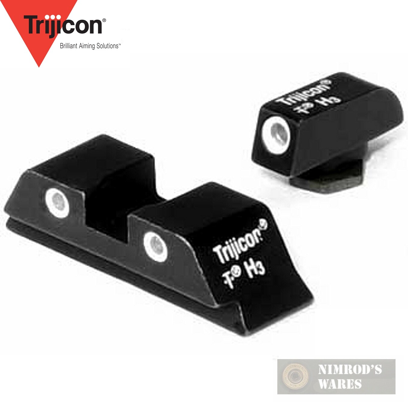 Trijicon Night Sights Set Green Front/Back Glock 17-45 GL01 FAST SHIP