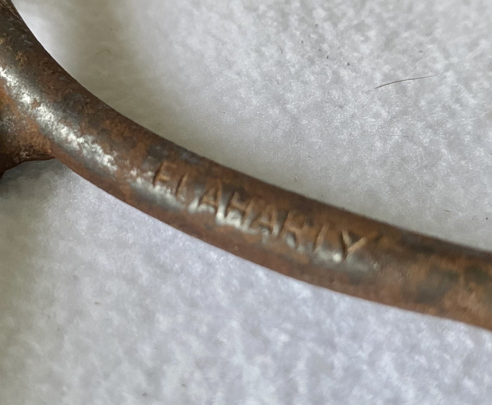 Troy FLAHARTY HandMade 5" Solid Rebar Mouth BIT~SUPER USING Bit~Rawhide HOBBLE