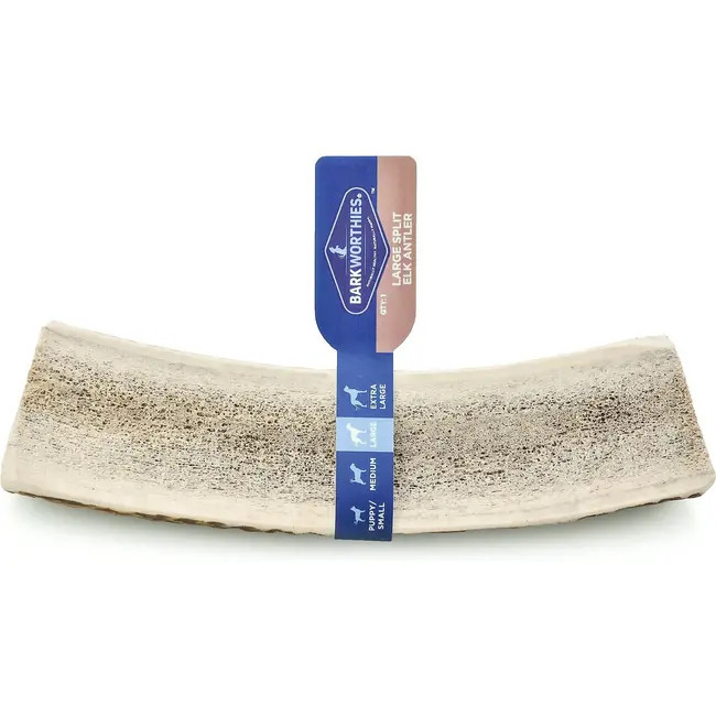Barkworthies Large Split Elk Antler Dog Chew