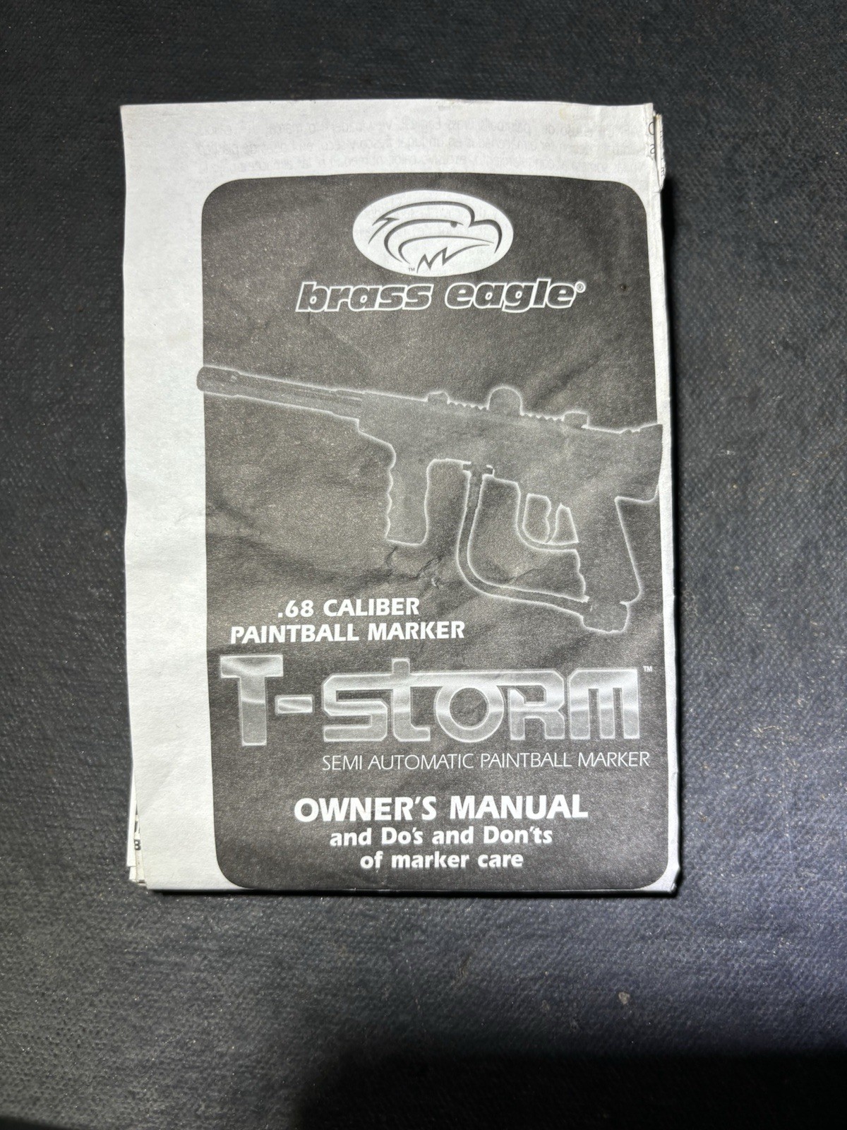 Brass Eagle T Storm Tank & ViewLoader Black Semi-Auto Paintball Marker Gun