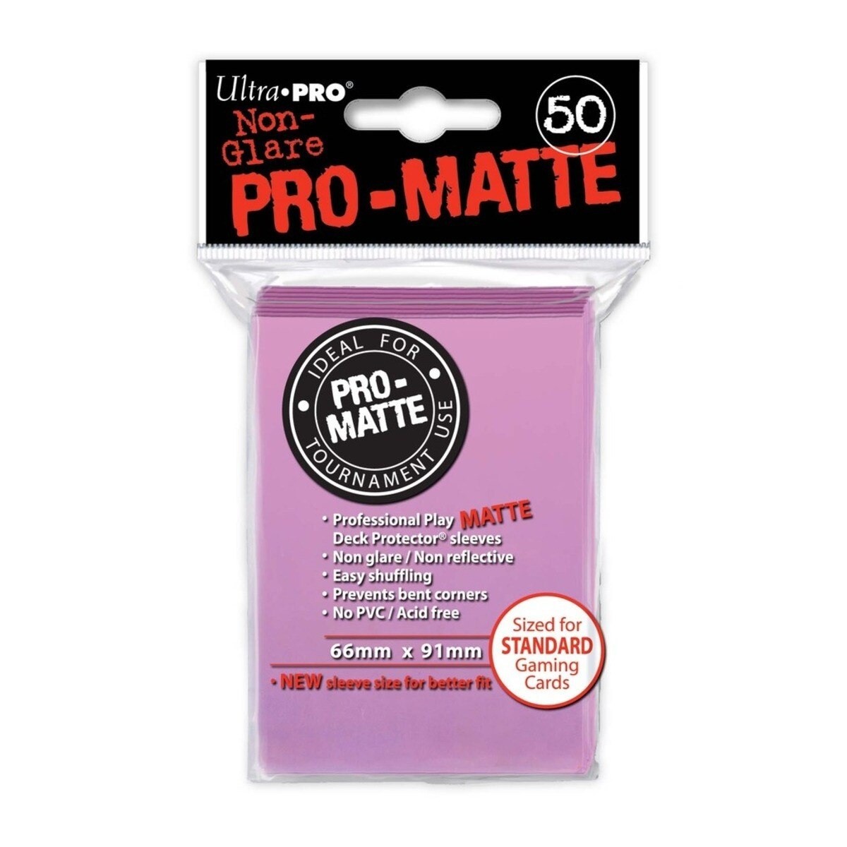 Ultra Pro Standard Pro Matte Deck Protector 50 Count [NEW] - Pink