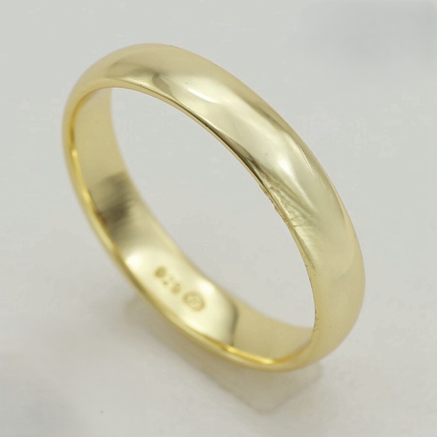 Unisex 925 Sterling Silver,Band Ring #56 7 8,9 10 11 12 Gold plated*Box