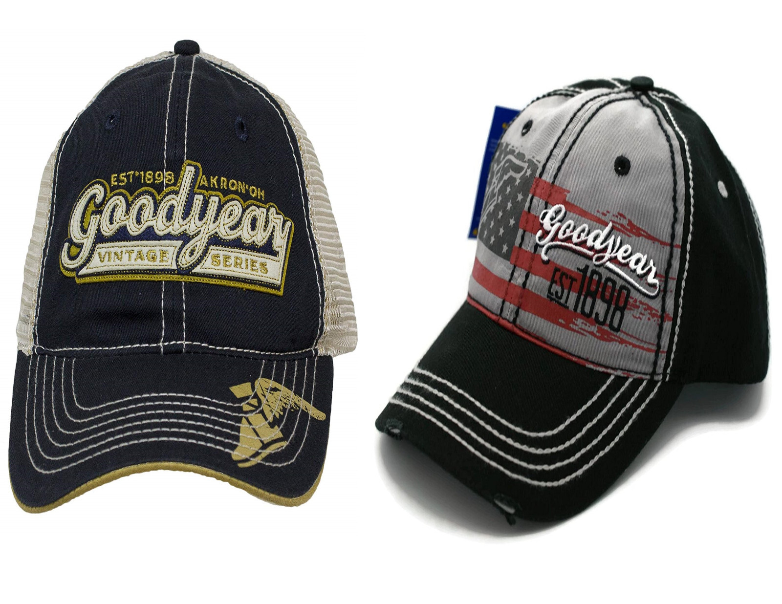 Goodyear Motor Vehicle Cap Hat Logo Offically Licensed Adjustable Caps