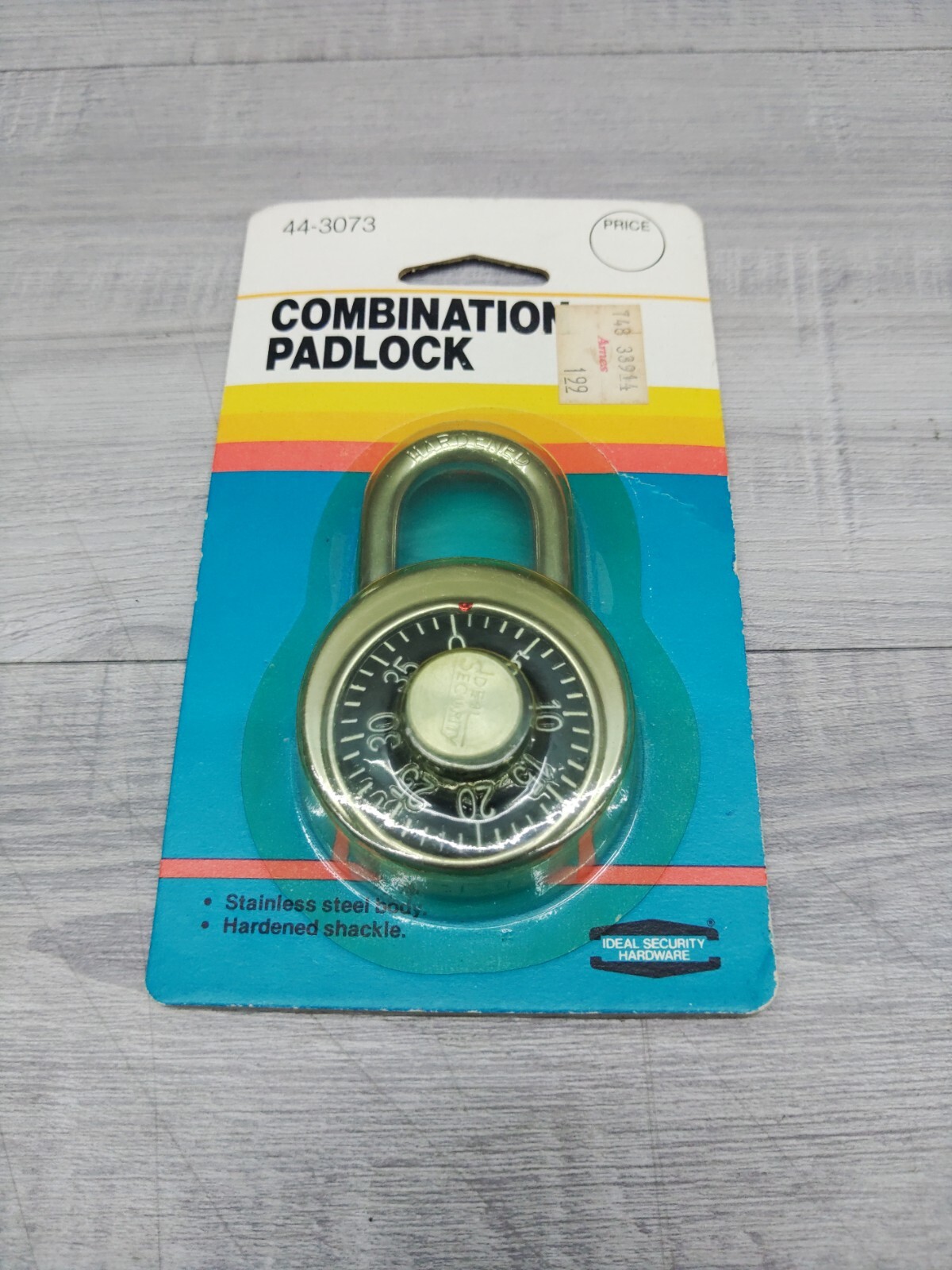 Ideal Security Combination Padlock. NOS