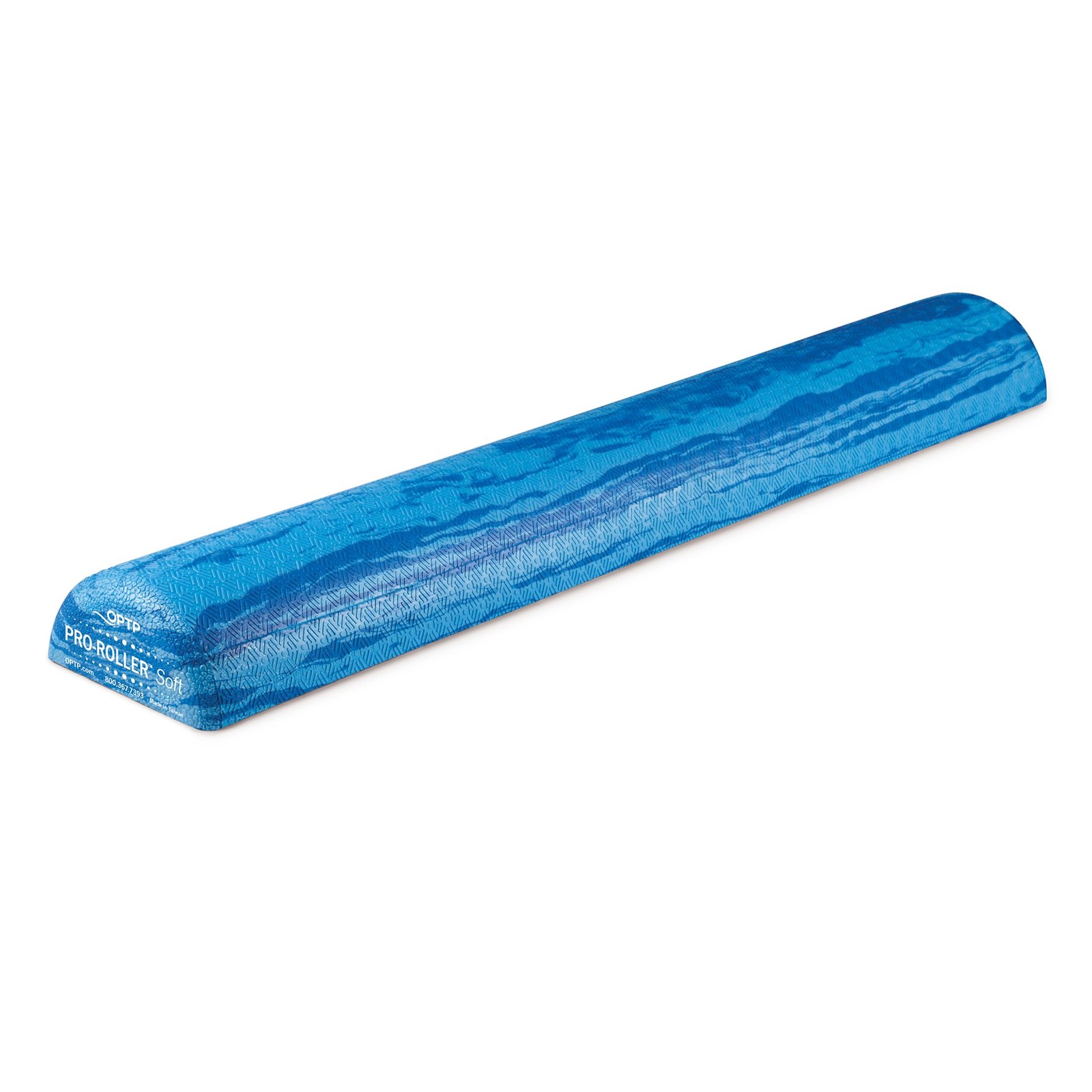Pro-roller Soft Density Foam Roller – Half-round, Blue, 36"l X 3"h | Low Density
