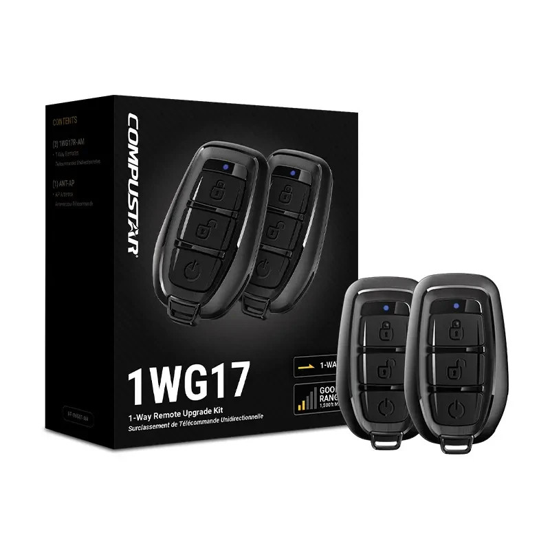 Compustar RF-1WG17-AP 1-Way 3B AP Remote Kit 1500-ft max range, water-resistant