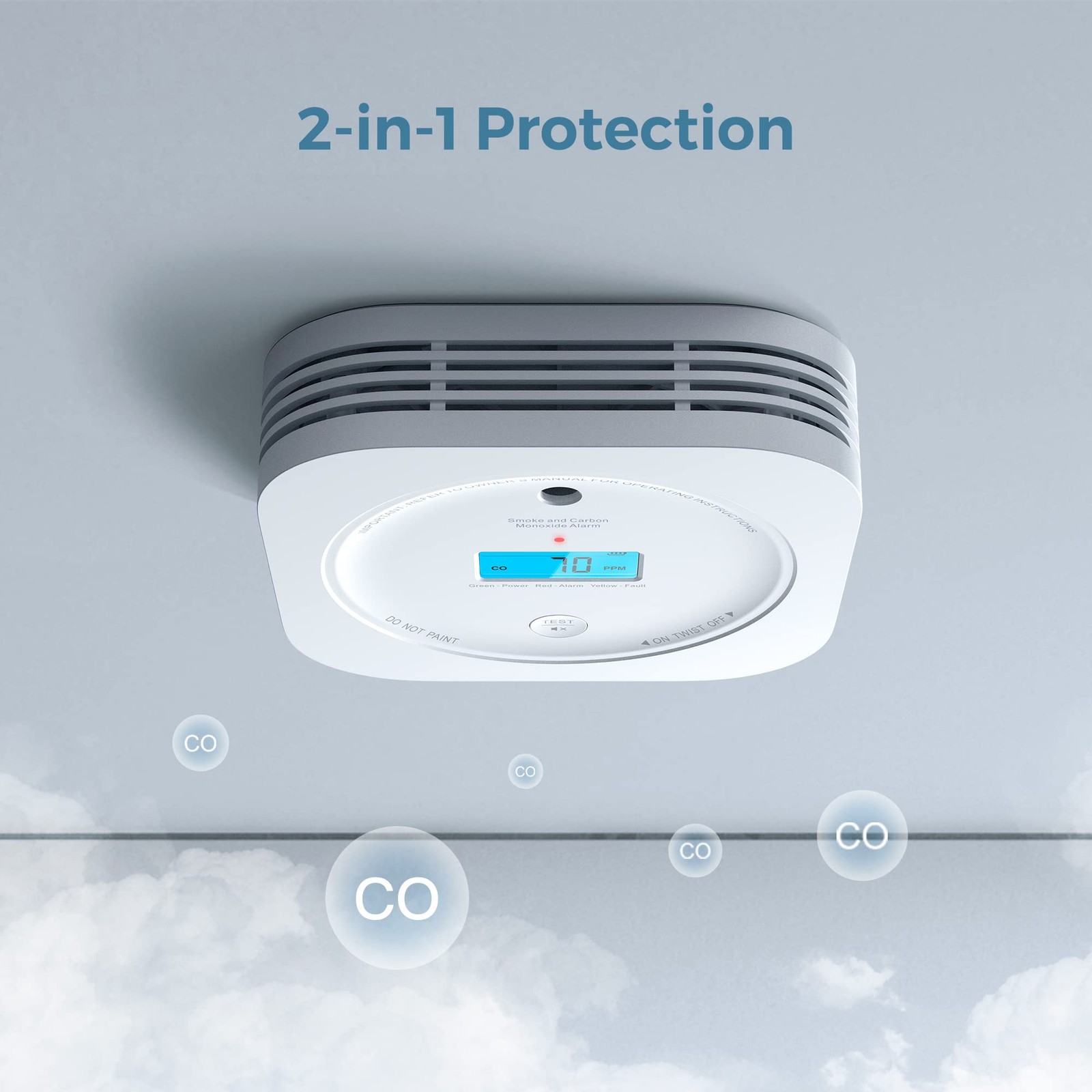 Aegislink Interlinked Smoke Carbon Monoxide Detector Combo Smoke And Co