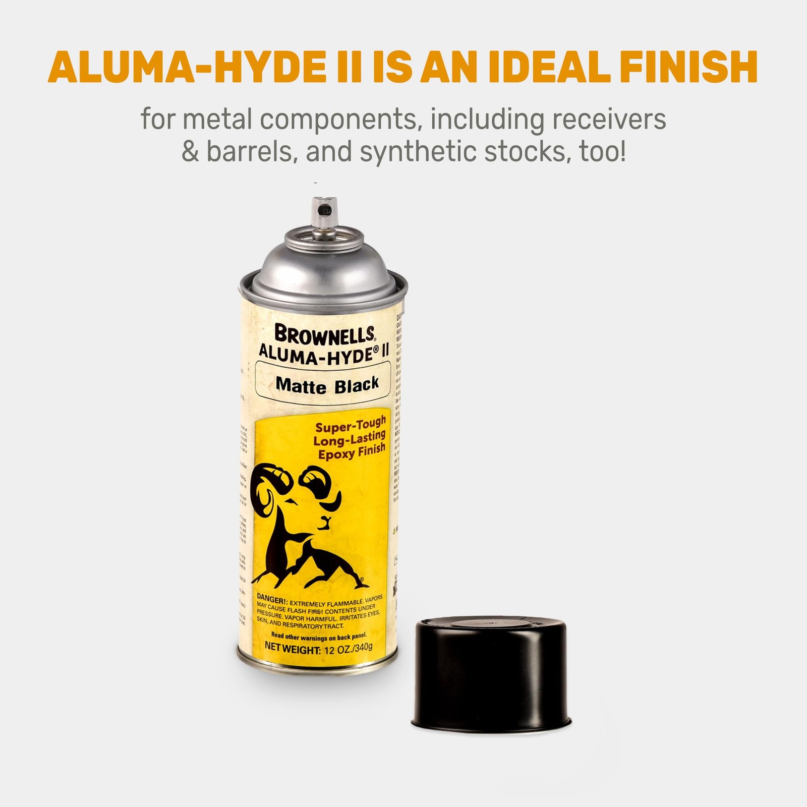 Brownells Aluma-hyde 2 Epoxy Based Firearms Finish Aerosol Can Matte B