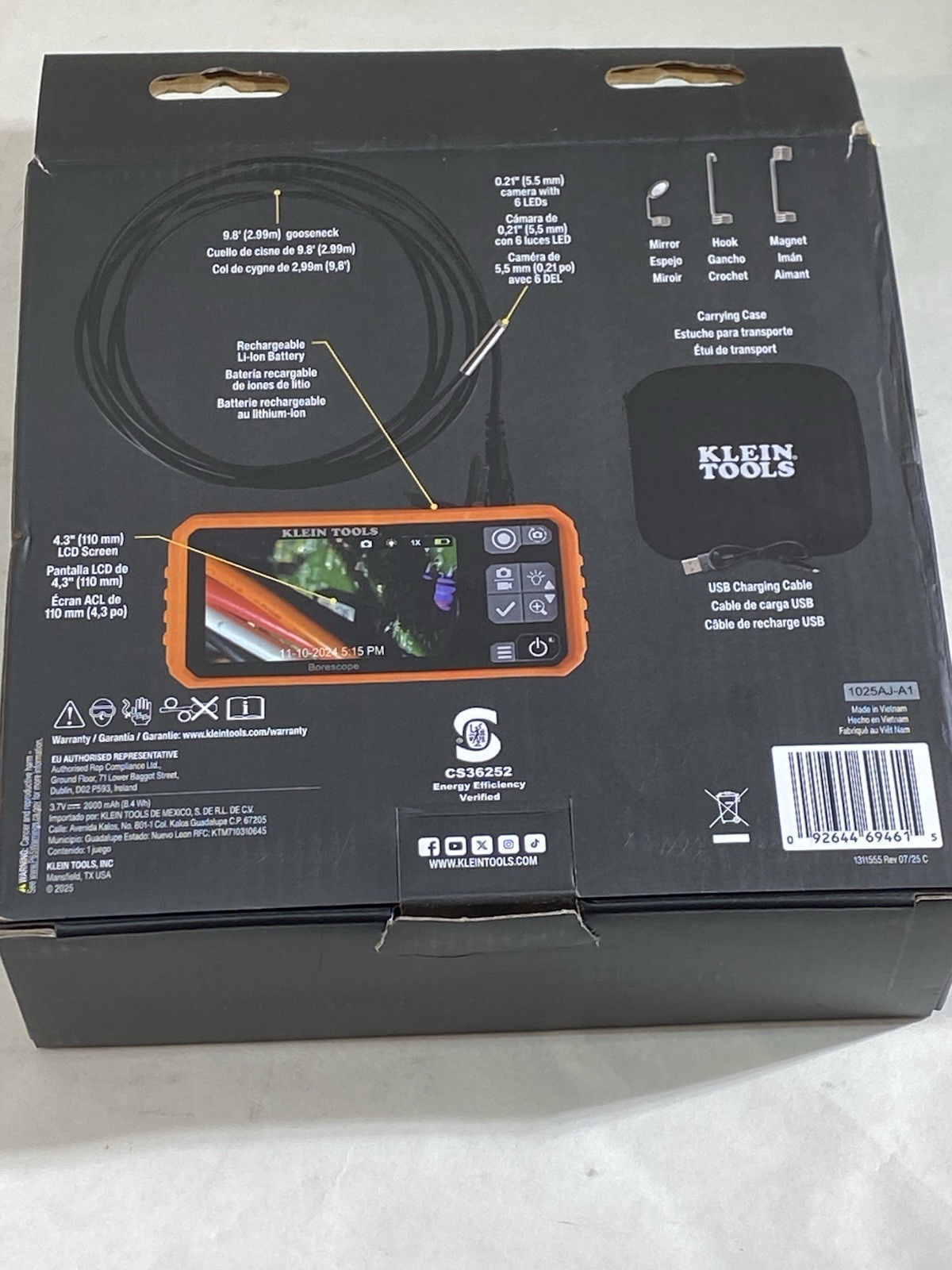 Klein ET17 Utility Borescope Inspection Camera