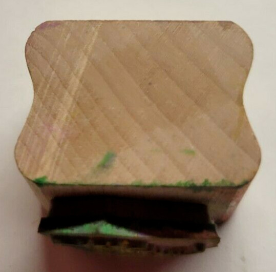 Wood/Rubber Stamp Leaf Motif