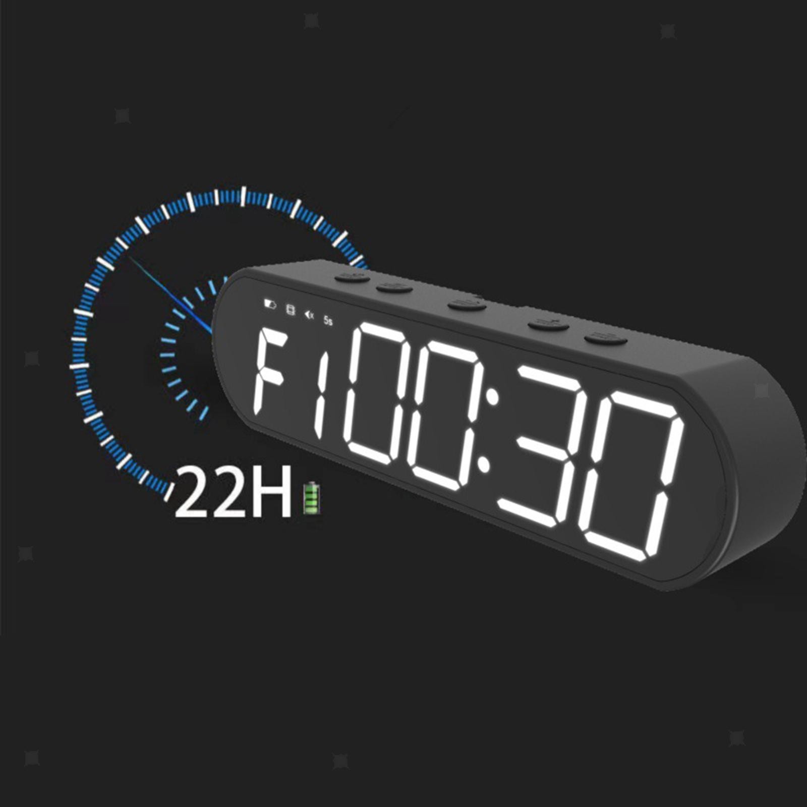 Fitness Timer LED Interval Timer Stable Adjustable Volume Stay Focused Sturdy