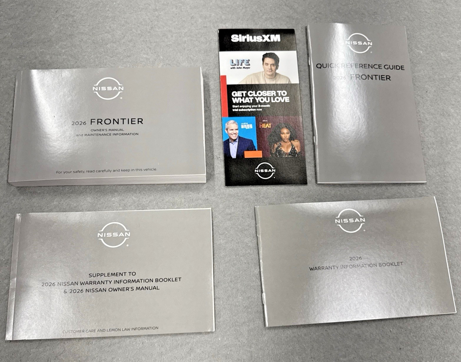 2026 Nissan Frontier Owners Manual Set SL SV S PRO-4X PRO-X NEW Factory Original