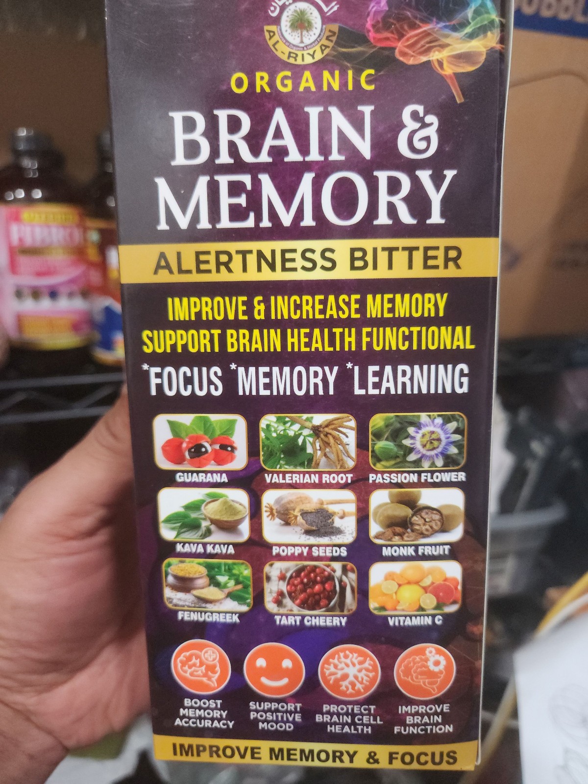 Al-Riyan Organic Brain & Memory Alertness Bitter Improve & Increase Memory