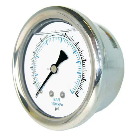 Pic Gauges Pro-202L-254H Industrial Pressure Gauge, 0 To 300 Psi, 2 1/2 In