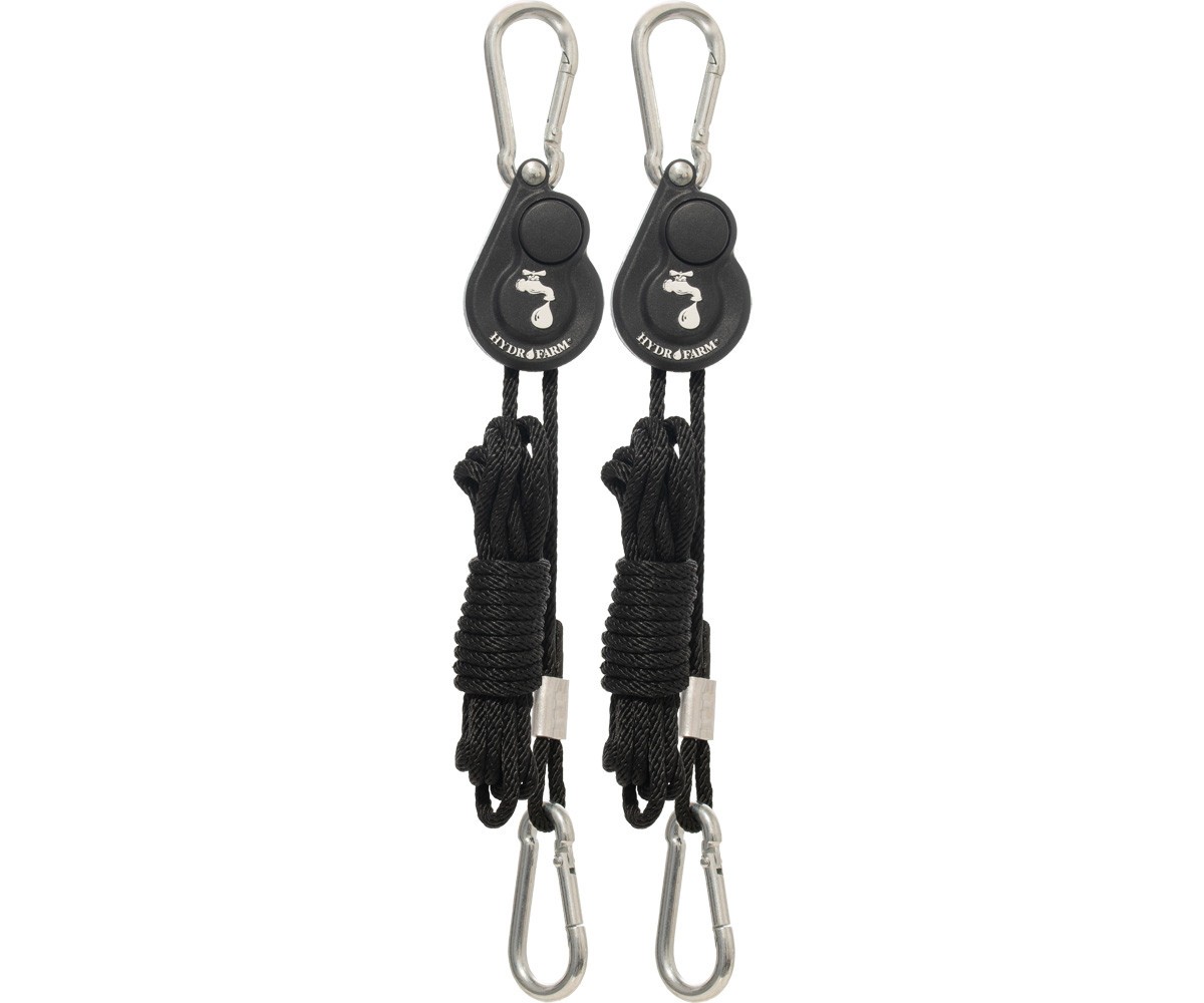 Hydrofarm Light Riser Hanging System w/Push Button Release, 1/8