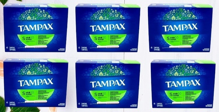 Tampax Super 60 Tampons - 6 Boxes - 10 Tampons each box